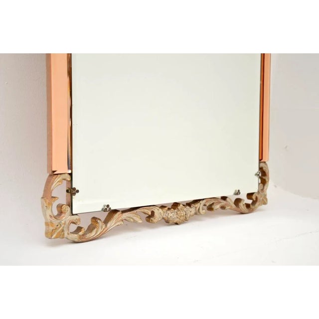 1930s Vintage Art Deco Decorative Mirror, 1930 For Sale - Image 5 of 7