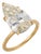 Mid 20th Century Gia 5.19 Carat Pear Shape Diamond 18k Yellow Gold Engagement Ring, Size 7 For Sale