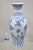 Vintage Chinese Export Delf Style Blue and White Porcelain 25" Tall Dragon Vase. Item features a delf blue dragon design...