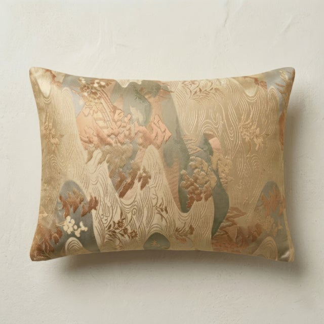 Japanese Ceremonial Silk Lumbar Cushion by Renaras For Sale - Image 4 of 7