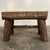 This is a faux bois (false wood) style console table or bench made of sculpted plaster to look like and mimic organic...