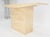 Italian Mid Century Modern Single Pedestal Travertine Console Sofa Table MINT For Sale - Image 6 of 14