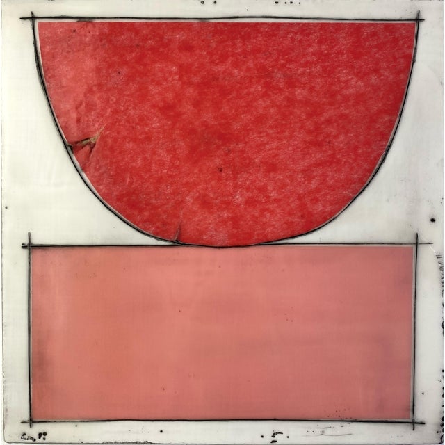 Encaustic Collage Installation by Gina Cochran - "Local Dialect" - 9 Panels For Sale - Image 10 of 11