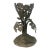 Vintage Art Nouveau Style Grapevine Cast Metal Sculptural Jardinere 8” Tall X 5” Diameter For Sale