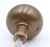 Brass Pair of Vintage 2 In. Round Brass Passage Door Knobs For Sale - Image 8 of 9