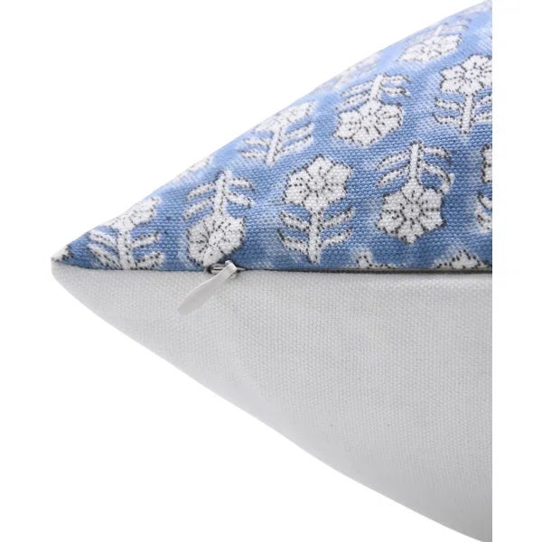 Contemporary Fabdivine Handmade Pillow Cover 24x24 Inch Block Printed Decorative Cushion- Tulsi Buti For Sale - Image 3 of 7