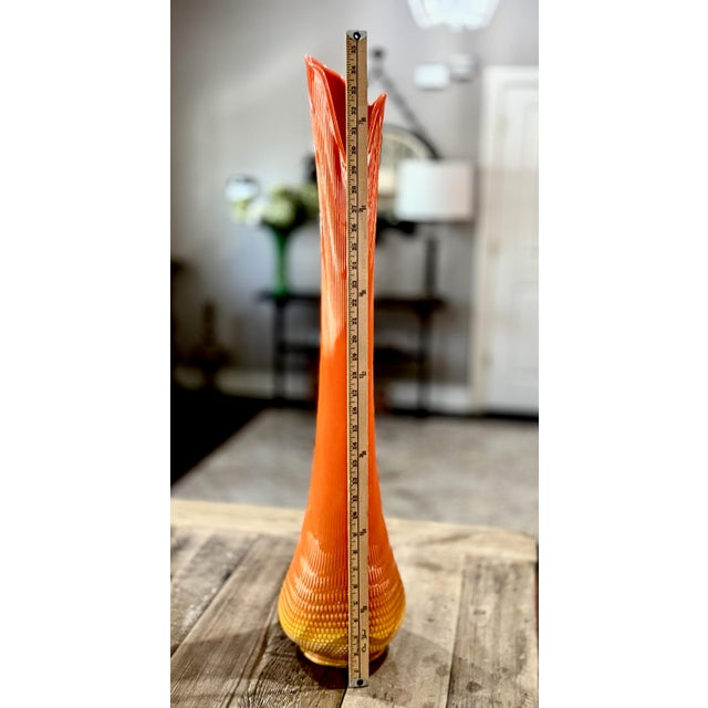 Vintage Le Smith Bittersweet Nubby Butt Swung Vase - 35” Tall For Sale - Image 9 of 11