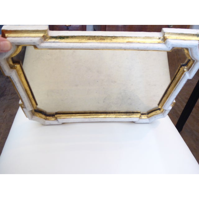 Traditional Vintage Small Italian Gilt Mirror For Sale - Image 3 of 5