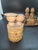 Japanese Early Vintage Kokeshi/Sakunami Doll Lot of Four, Handmade Japanese Ornamental For Sale - Image 3 of 10