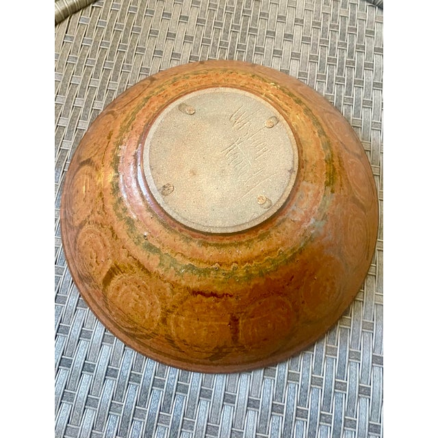 Massive Wishon-Harrell Stoneware Pottery Bowl California 1970s For Sale - Image 10 of 11