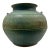 1981 Signed Diaz Studio Pottery Monumental Vase in Matte Green Glaze For Sale