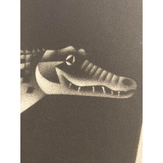 Mario Avati, Alligator, 1970, Mezzotint Print For Sale - Image 14 of 18