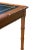 Late 20th Century Carved Walnut & Black Tooled Leather Faux Bamboo Game Table For Sale - Image 9 of 18