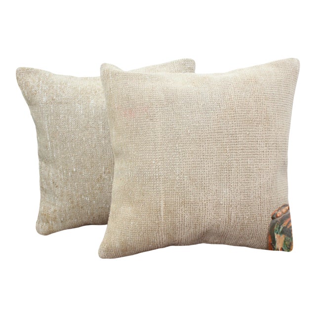 Turkish Kilim Decorative Pillow Cover - 20"x20" For Sale