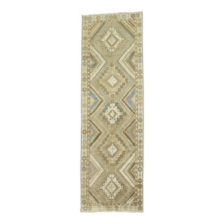 Vintage Persian Tribal Runner - 3'5" x 10'2" For Sale