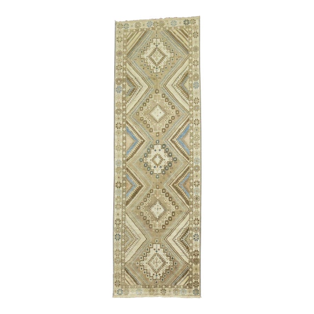 Vintage Persian Tribal Runner - 3'5" x 10'2" For Sale