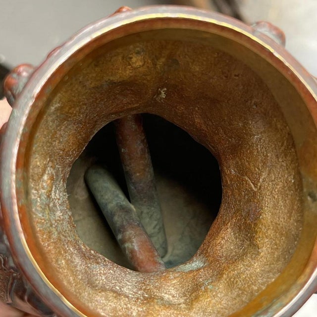 Asian Bronze Incense / Perfume Burner or Oil Lamp, Early 19th Century For Sale - Image 12 of 15