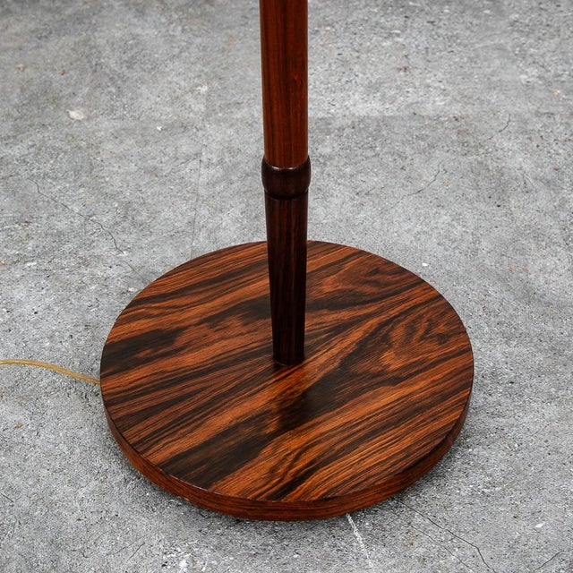 1960s 1960s Mid Century Modern Danish Solid Rosewood Floor Lamp Stacked Denmark For Sale - Image 5 of 9