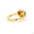 Metal 1.02 Carat Heart Shape Yellow Diamond White Diamond Ring, Size 6.5 For Sale - Image 7 of 9