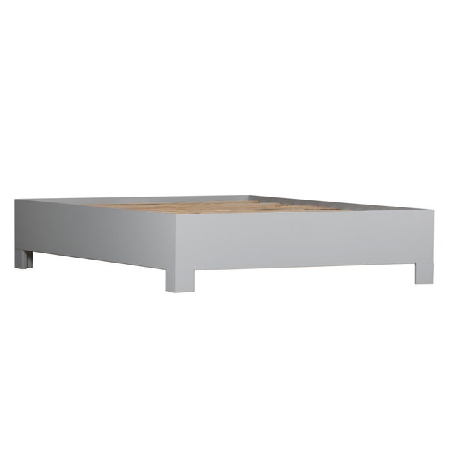 Silas Platform Bed King - Light Gray For Sale - Image 10 of 12