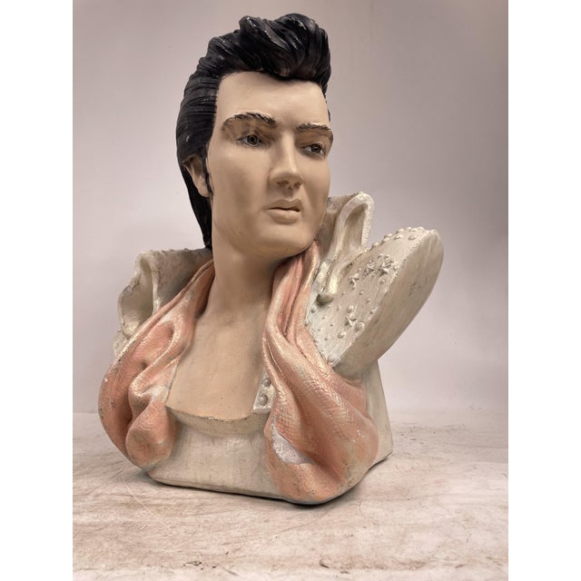 Ceramic Elvis Half-Bust, 1970s For Sale - Image 9 of 15