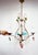 French Bronze Chandelier with Colored Crystals, 1950s For Sale - Image 4 of 12