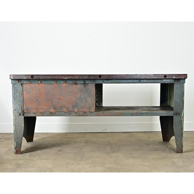 French 20th Century Industrial Work Bench For Sale - Image 11 of 11