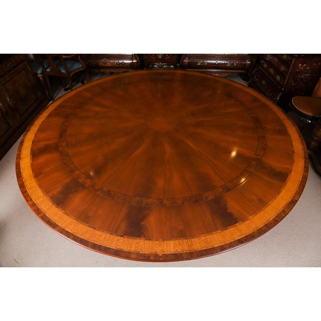 Vintage Flame Mahogany Dining Table from Harrods For Sale - Image 9 of 18