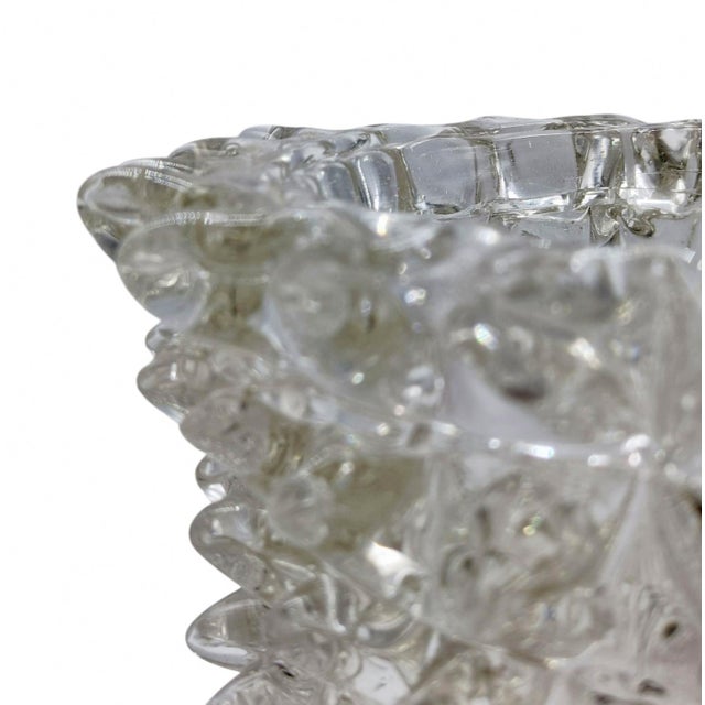 1940s Rostrato Murano Glass and Brass Wall Lamp by Ercole Barovier for Barovier & Toso, Italy, 1940s For Sale - Image 5 of 10