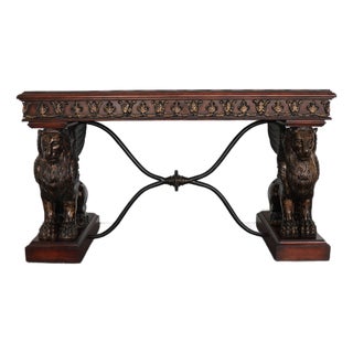Vintage Neoclassical Style Console Table For Sale