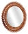 Round Rattan Mirror attributed to Franco Albini, 1960s For Sale