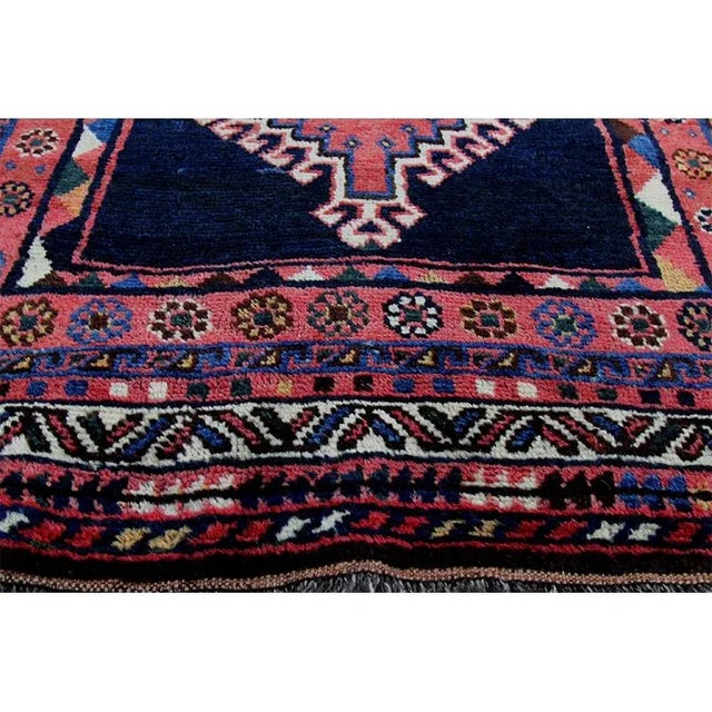 Red 1930s Old Persian Kord Runner Rug 4’5″ X 9’7″ For Sale - Image 8 of 9