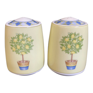 Royal Doulton Carmina Lemon Tree Salt & Pepper Shakers