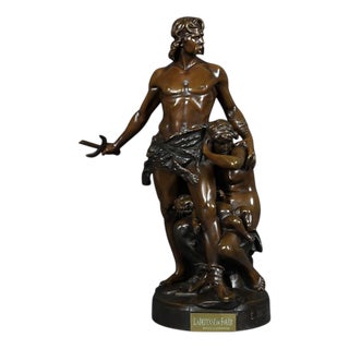 Boisseau, The Defense of the Hearth, Late 19th Century, Bronze For Sale