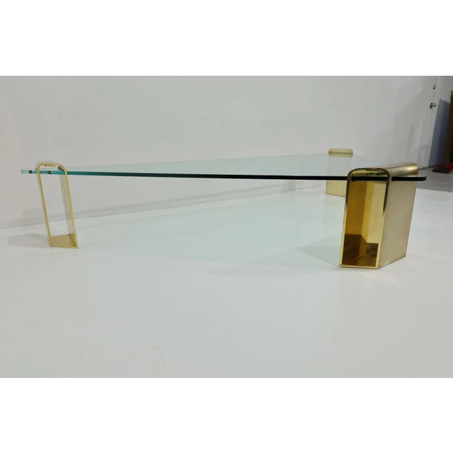 Mid 20th Century Large Stunning Solid Brass Cocktail Table by Lorin Marsh, 1970s For Sale - Image 5 of 12