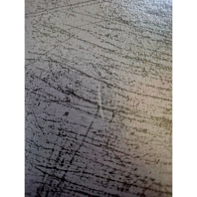 Metal Simone Albani "Soho" Italian Modern Gold & Genuine Leather Side Table For Sale - Image 7 of 7