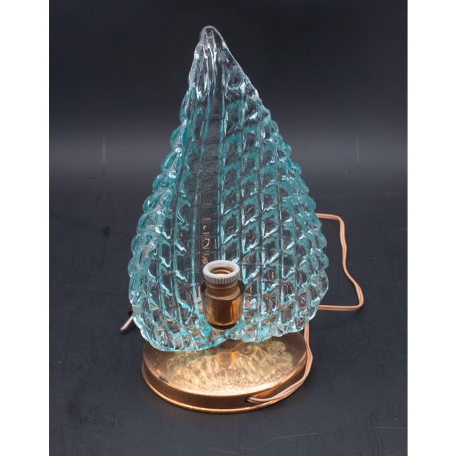 1960s Table Lamp in Blue Murano Glass Vase for Barovier & Toso, 1960 For Sale - Image 5 of 11