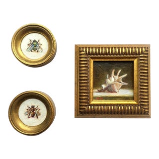 Set Framed Original Painting Victorian Style Wall Decor by Artist Valeriya Serova For Sale