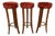 Art Deco Bar Stools, 1920s, Set of 3 For Sale