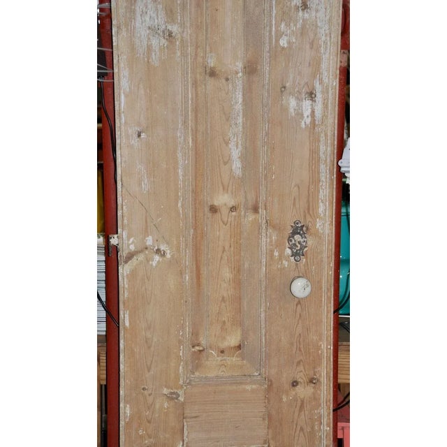Industrial Vintage Pinewood Door, 1930s For Sale - Image 3 of 16