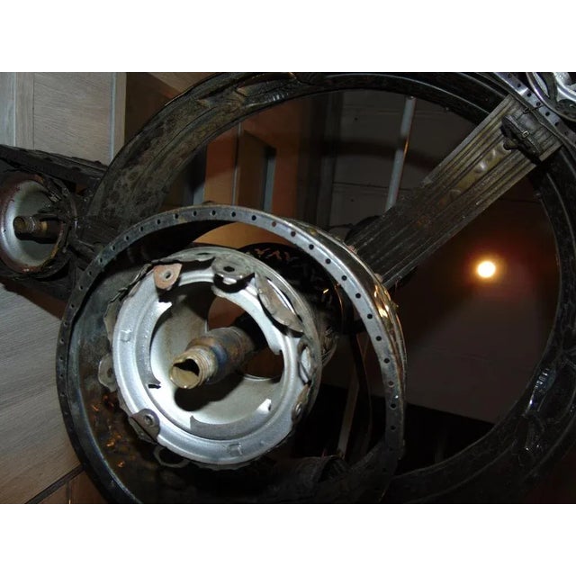 Metal 19th Century Brass Gas Ceiling Lamp For Sale - Image 7 of 12