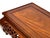 Oriental Brown Stain Flower Carving Rectangular Display Easel Stand For Sale - Image 11 of 12