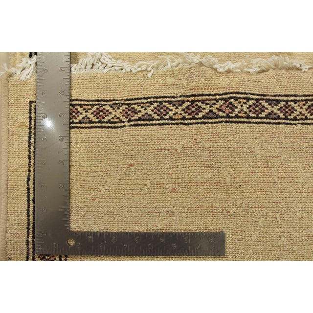 Bokhara Runner 3’4” X 14’8” Beige Wool Hand-Knotted Oriental Rug For Sale - Image 13 of 13
