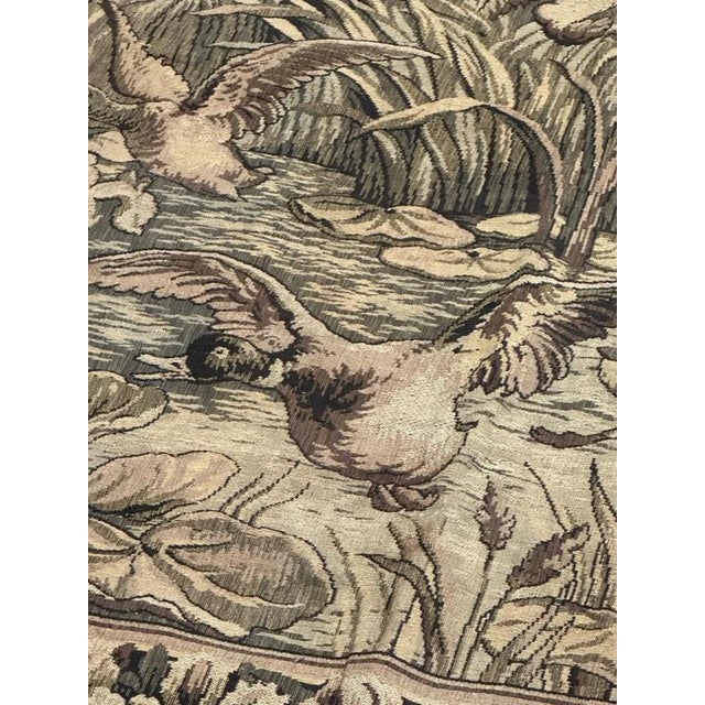 Vintage French Aubusson Style Jacquard Tapestry Panel, 1940s For Sale - Image 9 of 18