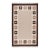 Part & Parcel Goods Wool Chain Rug 2’6” x 8', Bisque, Topaz, Chocolate and Eggshell For Sale