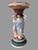Antique Victorian 11.5" 3 Graces Figural Porcelain Compote Candlestick Vase With a Bisque Finish For Sale - Image 6 of 8
