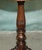 Wood Antique Victorian Hand Carved Chess Table with Ornately Fluted Base For Sale - Image 7 of 12