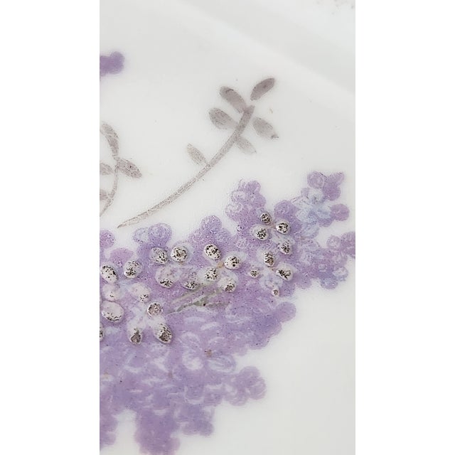 Antique Victorian Miniature Porcelain Plates & Matching Tray – Romantic Pastoral Scenes, Gilt Rococo Decor, C. 1900 (Set of 3) For Sale - Image 10 of 17