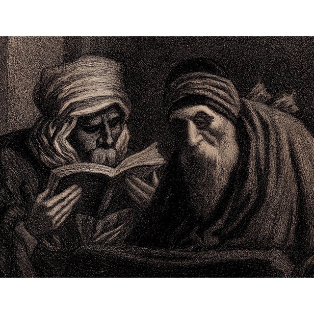 Alphonse Lévy, Rabbi Elischa l'Auvengle, 1897, Lithograph on Paper For Sale - Image 3 of 10