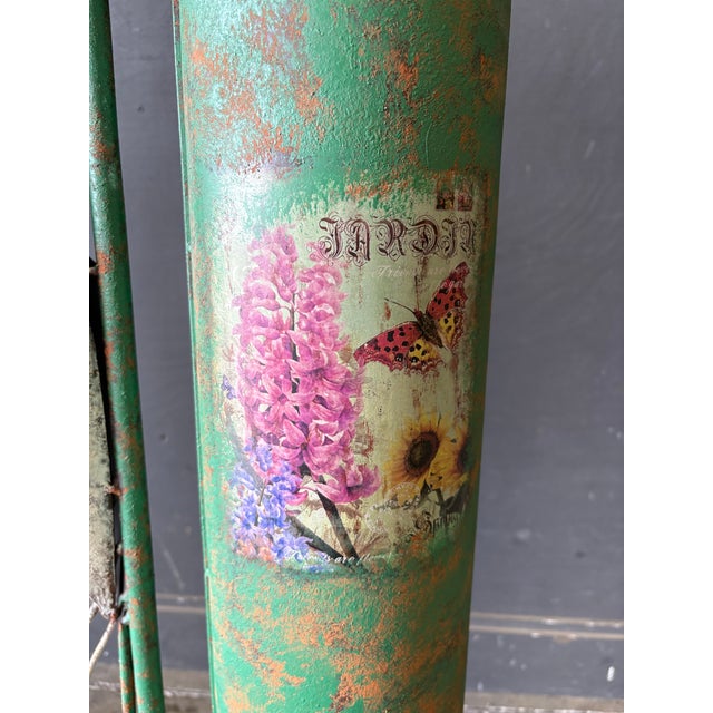 Whimsical Cast Metal Swan Double Garden Gate - a Pair For Sale - Image 4 of 10